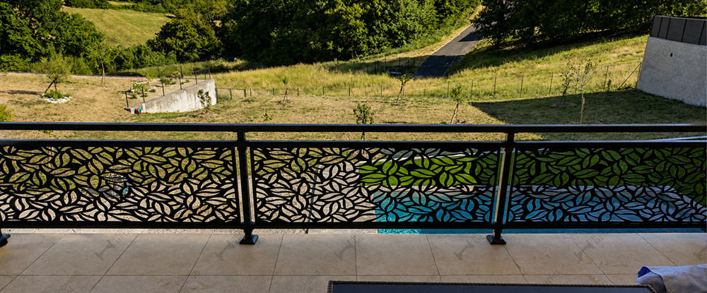 White driveway fence
