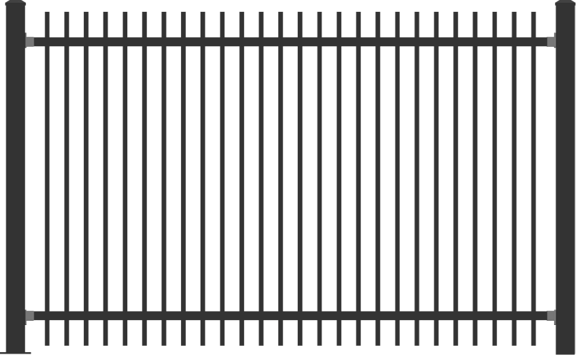 Clôture à lames